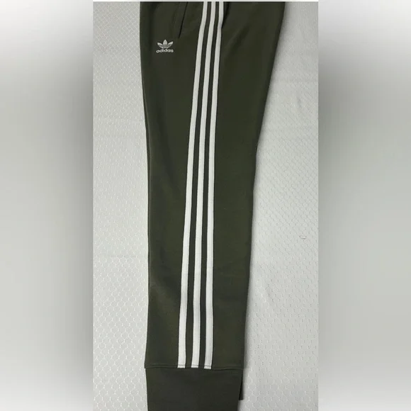 ADIDAS 3 Stripe Fleece Jogger Pants Adicolor Size S Mens Indigo Navy IM9319 NWT - Picture 3 of 13